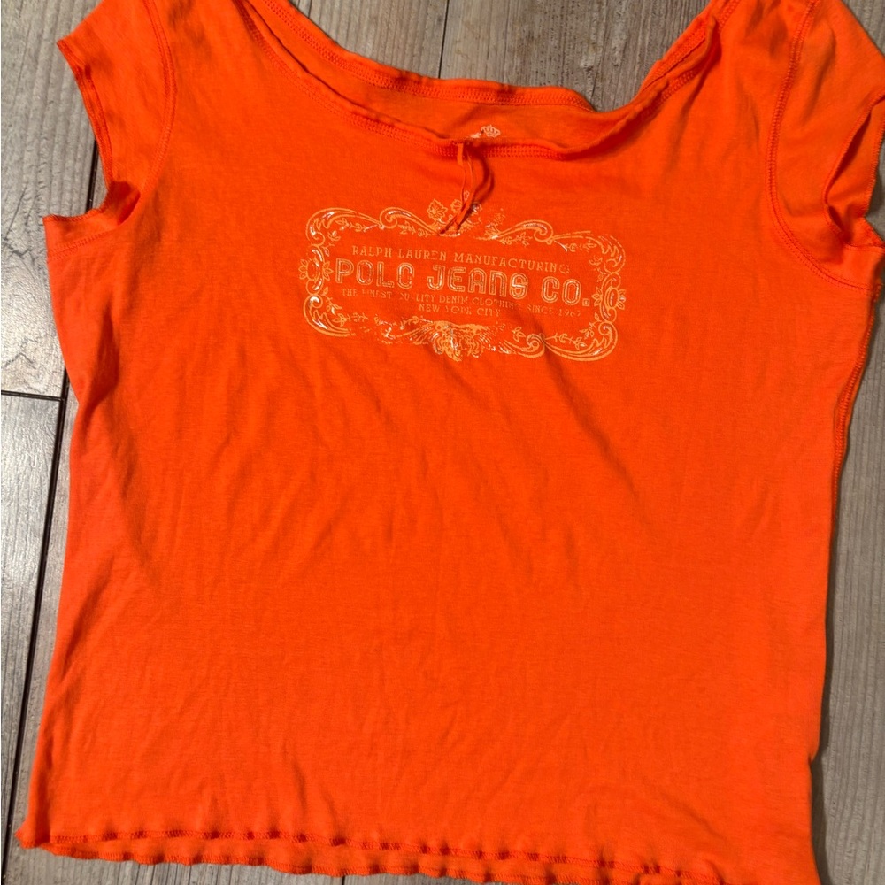 Ralph Lauren Polo Jeans Co. Orange Tee